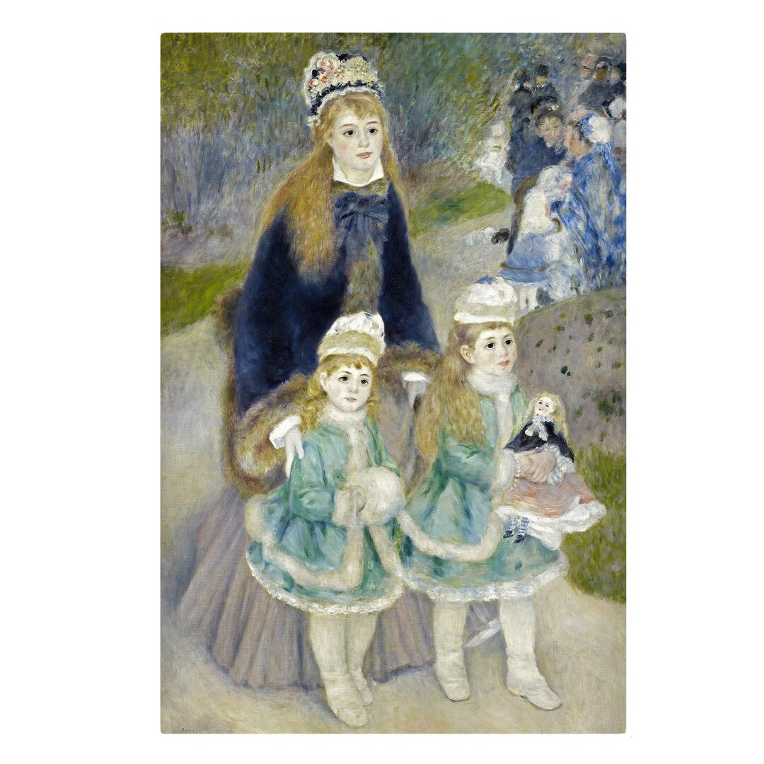 Leinwandbild Mutter und Kinder von Auguste Renoir