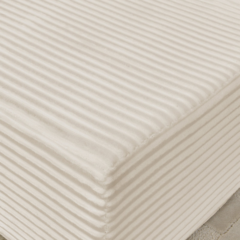 méridienne en velours, 2, Beige