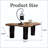 Cloud-Shaped Coffee Table with 3 Cylindrical Legs