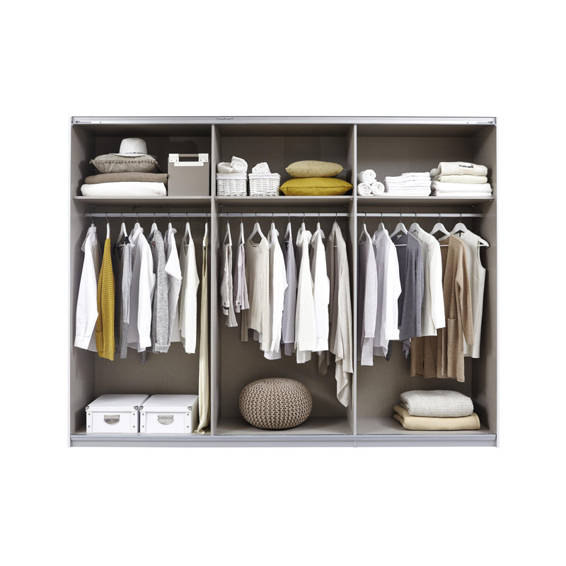 Quito 3 Door Manufactured Wood Wardrobe, Basic