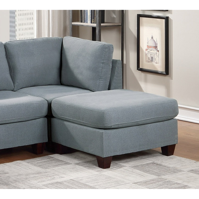 Repose-pieds de salon en tissu 1pc