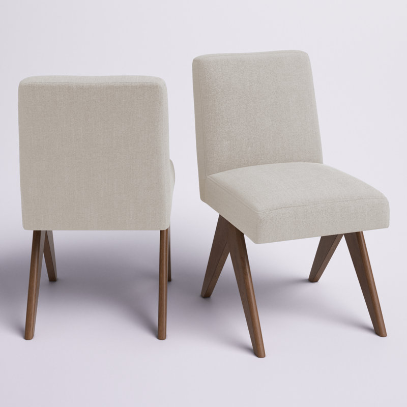 Chaise de salle à manger Brittnie, Beige