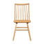 Ensemble de table de salle à manger décontractée en chêne naturel 5 pièces et 4 chaises d'appoint en bois Windsor