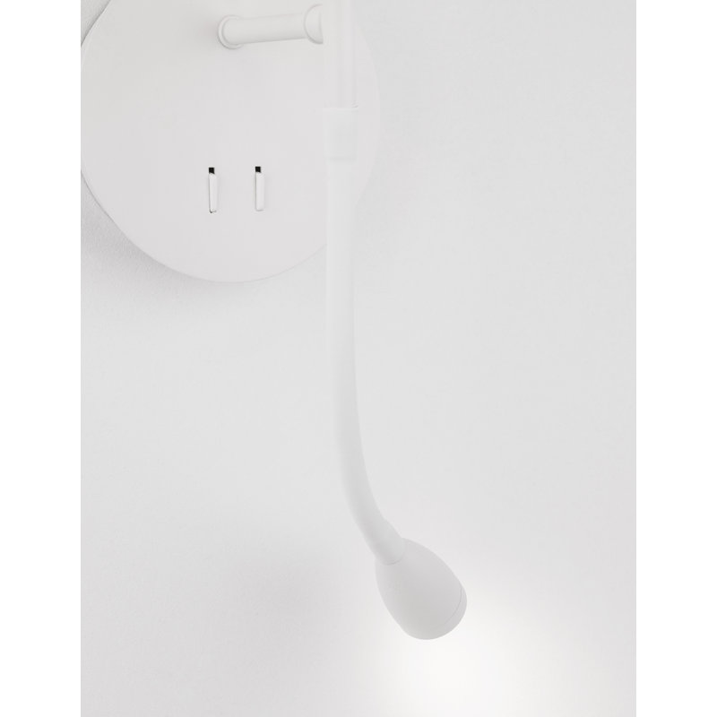 LED Armed Sconce, White