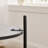 30.9"Wide Upholstered Round Ottoman Coffee Table Foot Rest With Black Metal Legs-1476237254