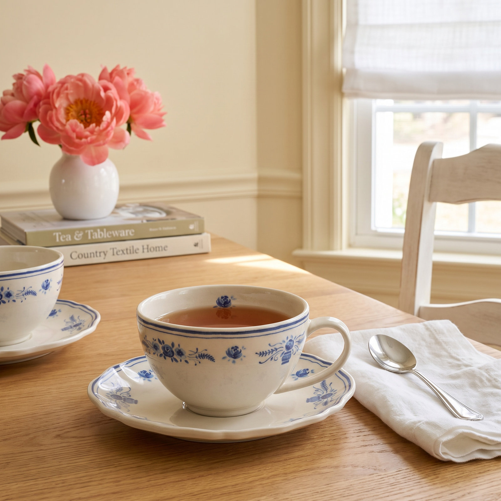 Vila Teacup, Beige/Blue