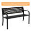 Banc d'extérieur en fer noir 47 po-1828163821