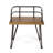 2 Rustic Chair - Wood Seats, Iron Frames, Finish, For Backyard Patio Use Outdoor 2 Chairs, Frame, Stylish Furniture