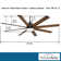 65" 8 - Blade Outdoor LED Standard Ceiling Fan with Remote Control and Light Kit Included