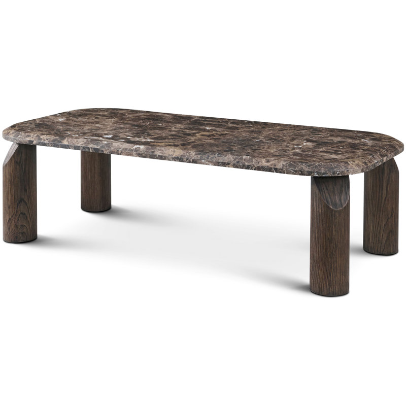 Vienna Marble Cocktail Table, Brown, Dark Emperador