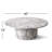 Asherville 40" Faux Marble Round Pedestal Coffee Table