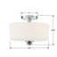 Plafonnier semi-encastré 2 lumières 12,5 po Nula-48425252