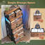 Grande armoire de rangement à 7 tiroirs avec éclairage à DEL, organisateur moderne avec tablette ouverte pour le salon de la chambre à coucher, brun-998770783