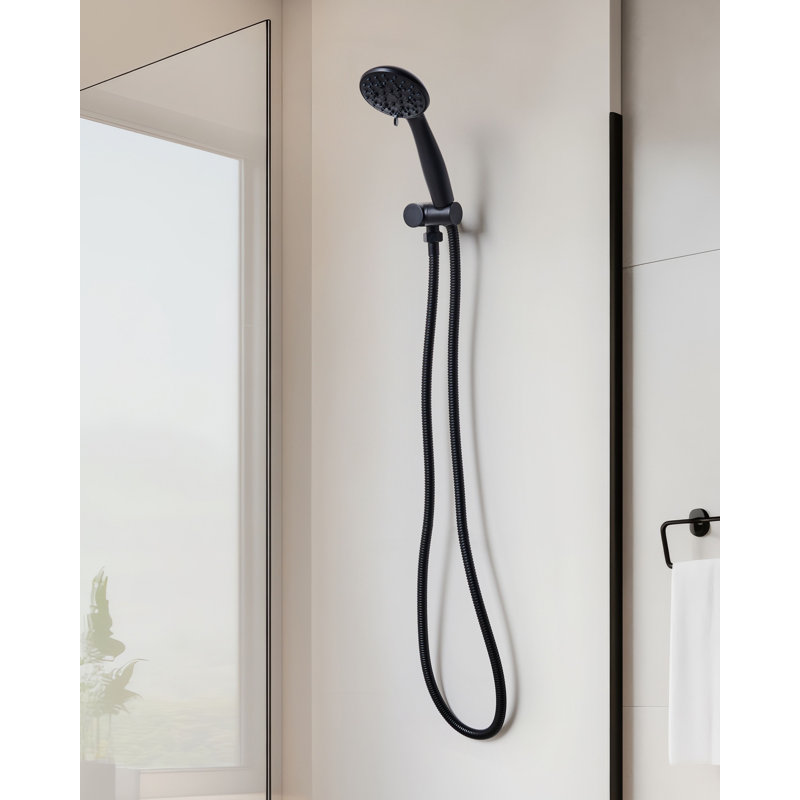 Shower Head and Hose Kit MACAY, Matte Black