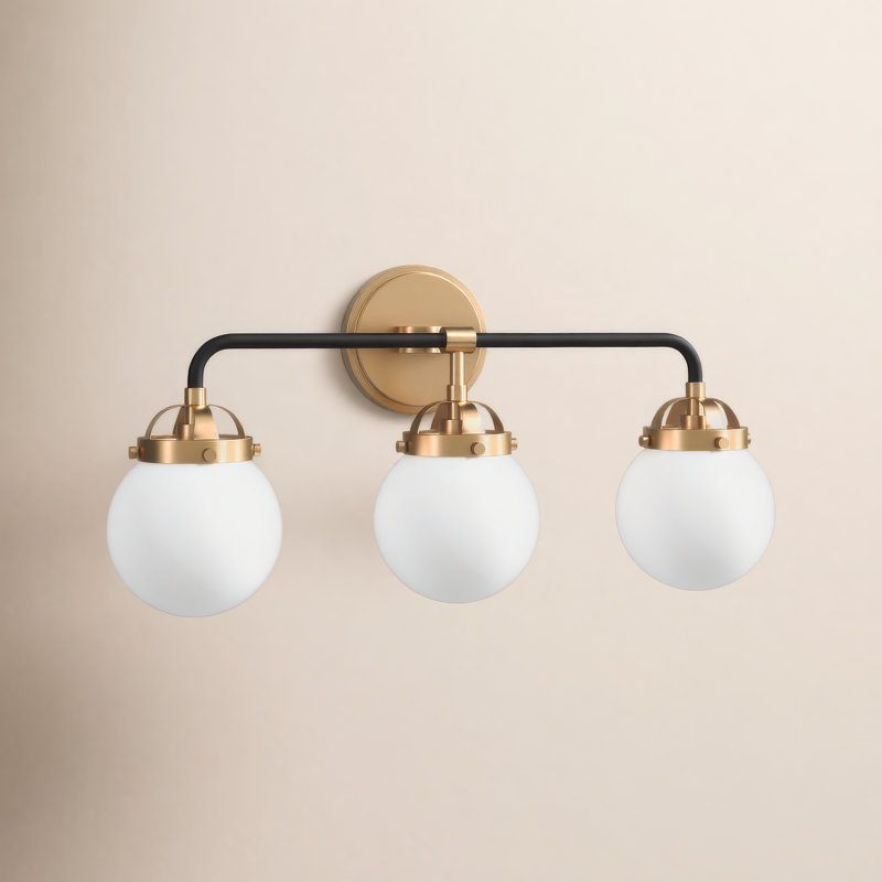 Newport 3 - Light Dimmable Vanity Light, Satin Brass, No 
