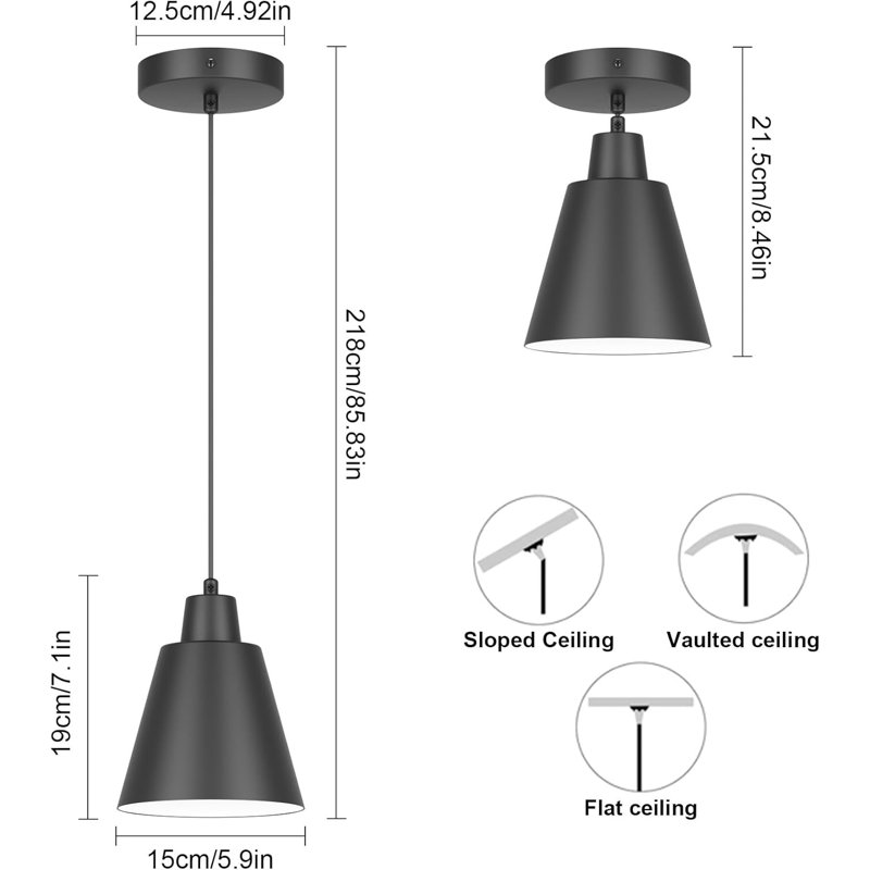 - Light Black Pendant