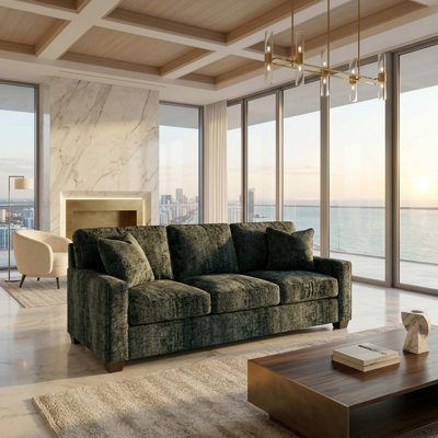 Classic 2-Arm Sofa with Custom Fabric Options and 5-Day USA Shipping