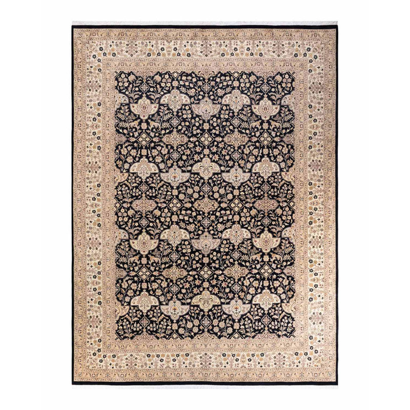 Classic One-of-a-Kind 9' 1" X 12' 4" Hand Knotted Area Rug