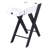 Glamorous Rectangular Side Table In White Black With & Practical Drawer Charging And Elegant