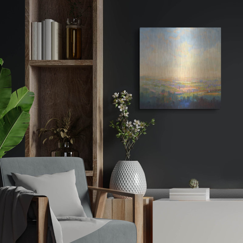 Ivy Bronx «Spring Colors» par William Mccarthy, art mural en métal, H 24 po x l 24 po