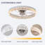 Ventilateur de plafond à DEL à profil bas de 20 po avec lumière, télécommande et contrôle d'application, 6 vitesses, à intensité variable-1327632670