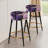 Shadowed Blossoms Moody Patterns - Floral Bar Stools Set Of 2