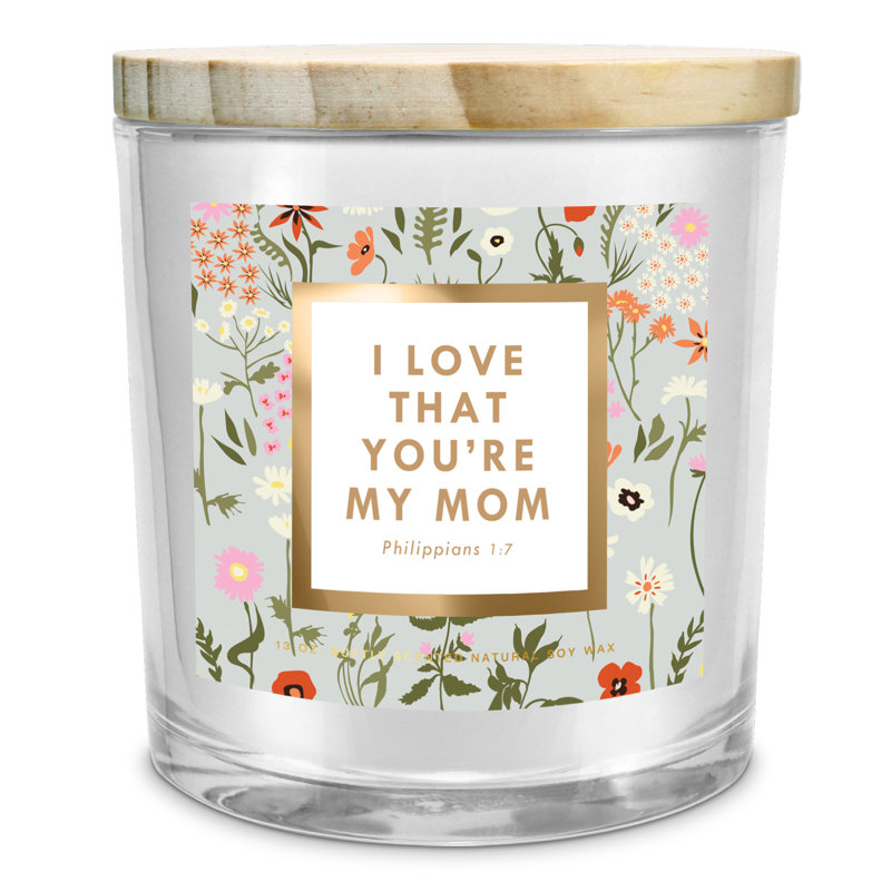 Fresh Scented Jar Candle with Glass Holder