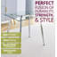Briadale Glass Top Metal Base Dining Table