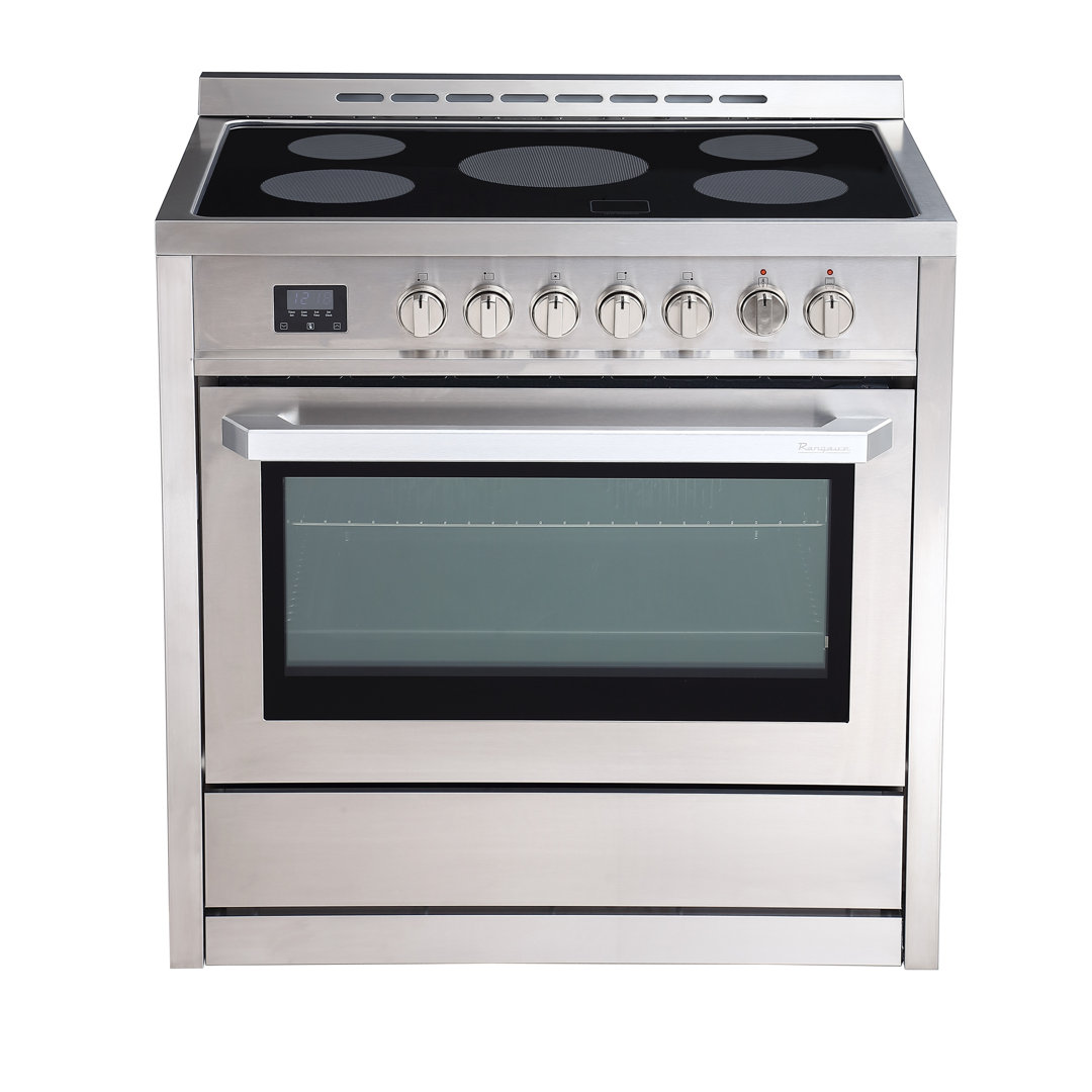 36 Inch Electric Range with PerfectCook Timer in Stainless Steel Rangaire