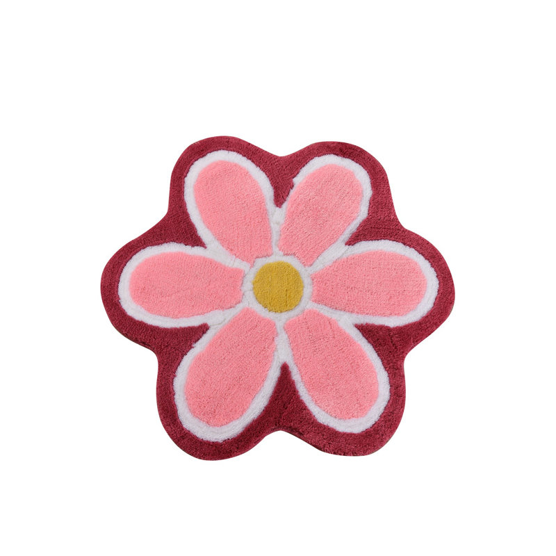 Tapis de bain antibactérien en acrylique antidérapant de 35,4 pouces de diamètre | 100% acrylique, hauteur de poils de 0,4 pouce, 1450 g / m² | Lavable à la machine à 86 ° F, facile d'entretien | Parfait pour les salles de bain sécuritaires et élégantes, durable et doux