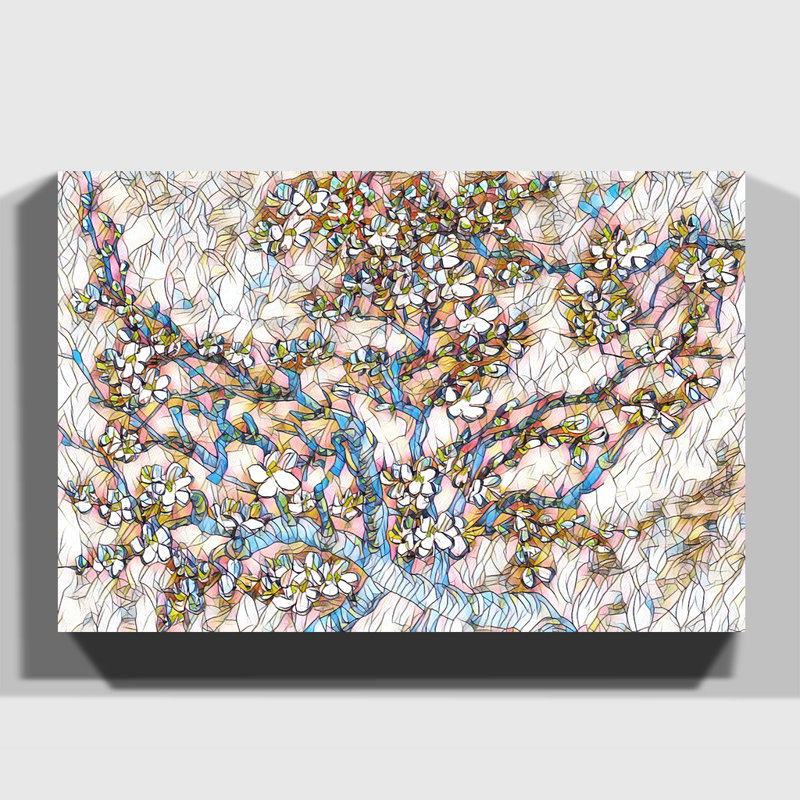 Almond Blossom Tree 1 by Vincent Van Gogh - Wrapped Canvas, 35cm H x 50cm W