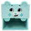 Care Bears: boîte de rangement de 12 po - ourson - bac à thème de caractère vert, contenant de rangement en tissu, couvercle supérieur ouvert, porte-jouets, livres et plus, sous licence-266636902