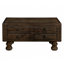 Table basse rectangulaire en bois massif pour le salon, table basse antique de 40 pouces avec 4 tiroirs-1889323768