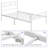 Minimalist Metal Slatted Bed Platform with Arrow Design Headboard-1221195390-1221307263