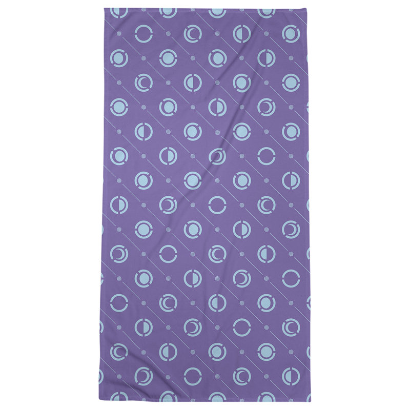 Serviette de bain Classic, Mauve foncé / bleu ciel