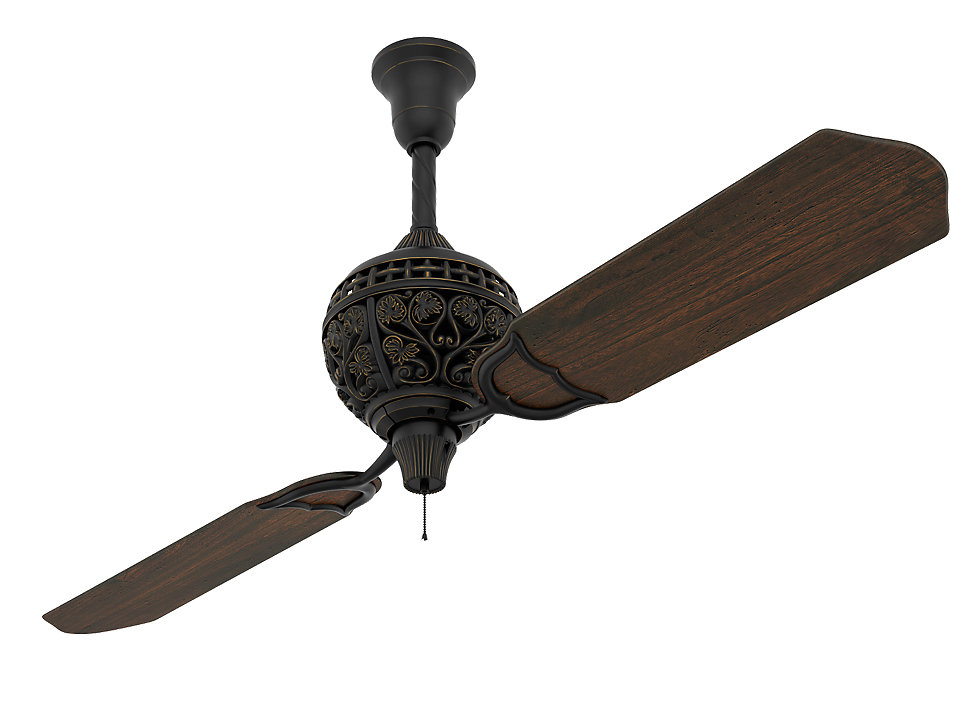 60" 1886 Series 2 - Blade Standard Ceiling Fan with Pull Chain Hunter Fan