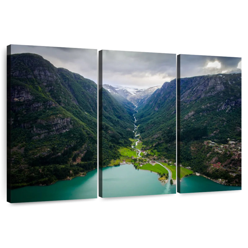 Syd Odda Mountain Scene, 48" H x 74" W