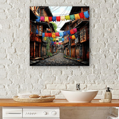 «Colorful Laundry Laundry In City II», art mural «Laundry»