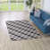 Lida Moroccan Trellis Charcoal/Black Area Rug