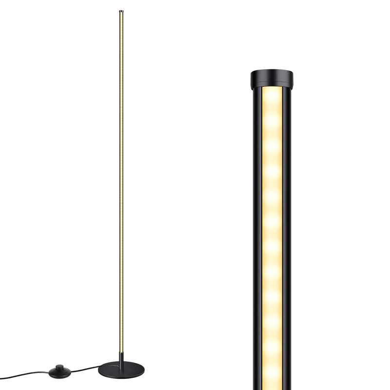 Wrought Studio Allana 57.5" Dimmable LED Corner Floor Lamp