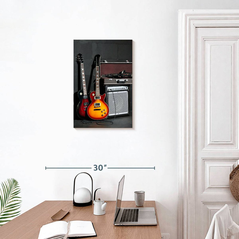 Abarca, instruments de musique et amplificateur, H 24 po x l 16 po