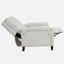Fauteuil inclinable à dossier poussoir de style transitionnel blanc cassé auto-inclinable 1 pièce