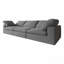 Canapé en chenille revêtu de tissu, canapé surdimensionné confortable à 3 places Cloud, coussin double moelleux pour le salon