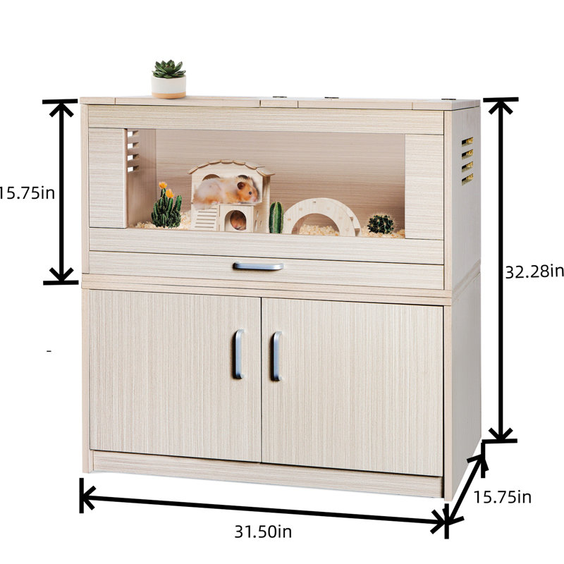 Armoire d'appoint Maricelda, Bois naturel