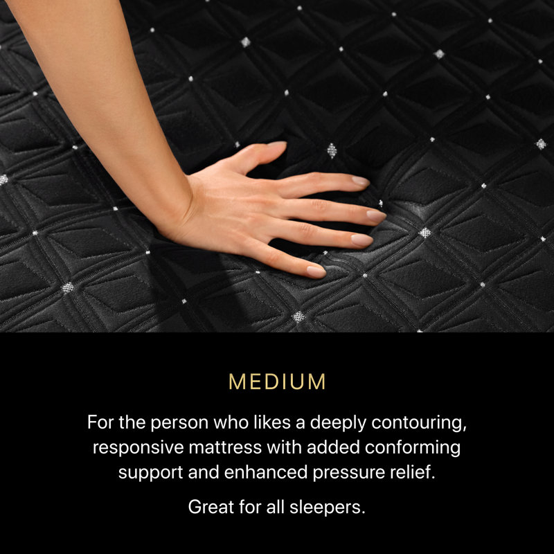 Black Series Three Medium 15" Hybrid Mattress, King