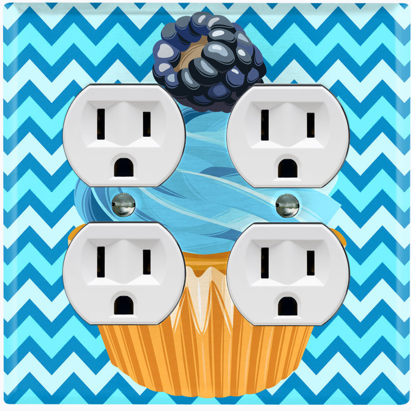 Plaque murale Blacklet Cupcake