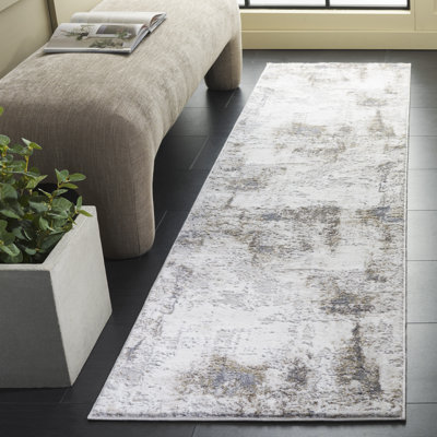 Slate Performance Abstract Rug