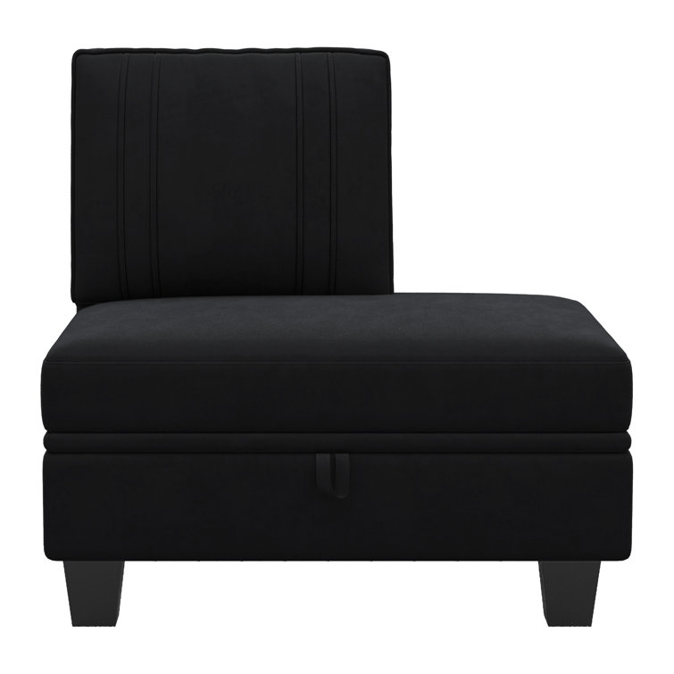 1Pc Storage Ottoman With Backrest The Part D Module Of The Modular Sofa