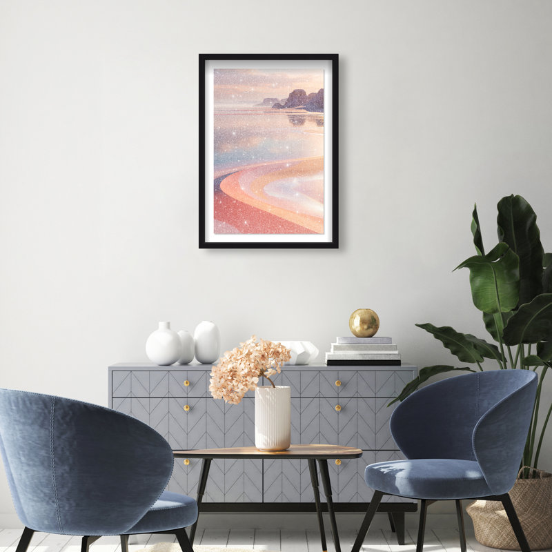 Coastal Dream Framed Graphic Art, 37.5"H x 25.5"W, Black Shadowbox