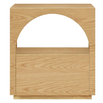 Jodiel Fully Assembled Solid Wood Base Nightstand by Hokku Designs